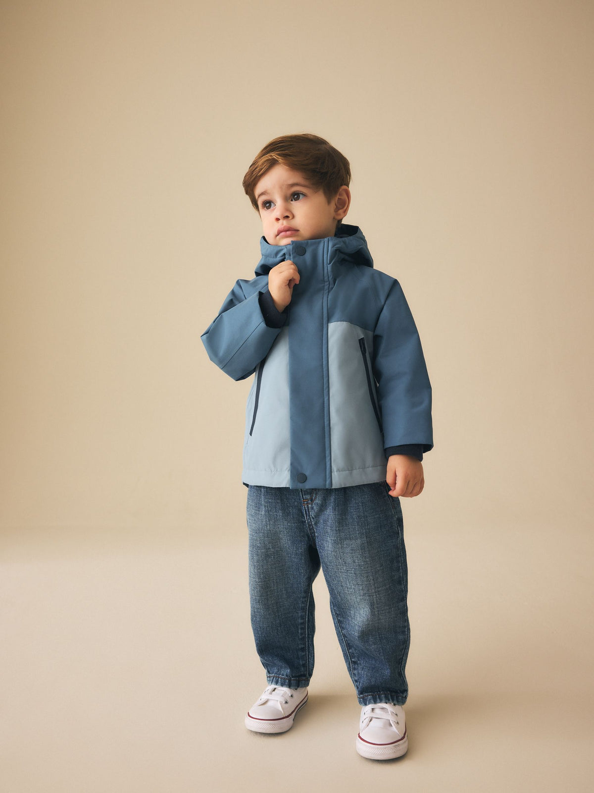 Dsiney Kidz - Light Blue Waterproof Fleece Lined Anorak (3mths-7yrs) image 2