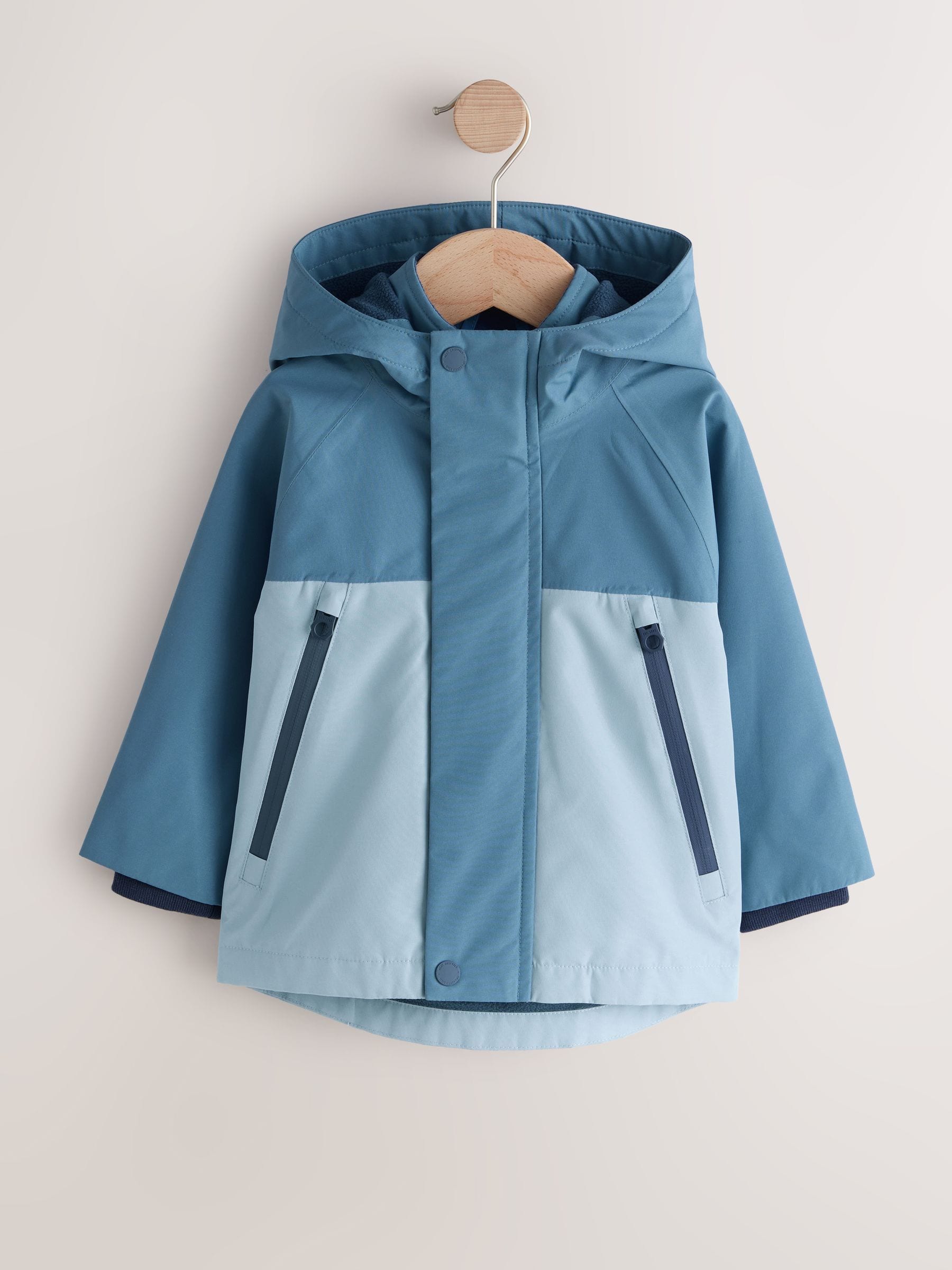 Dsiney Kidz - Light Blue Waterproof Fleece Lined Anorak (3mths-7yrs) image 6