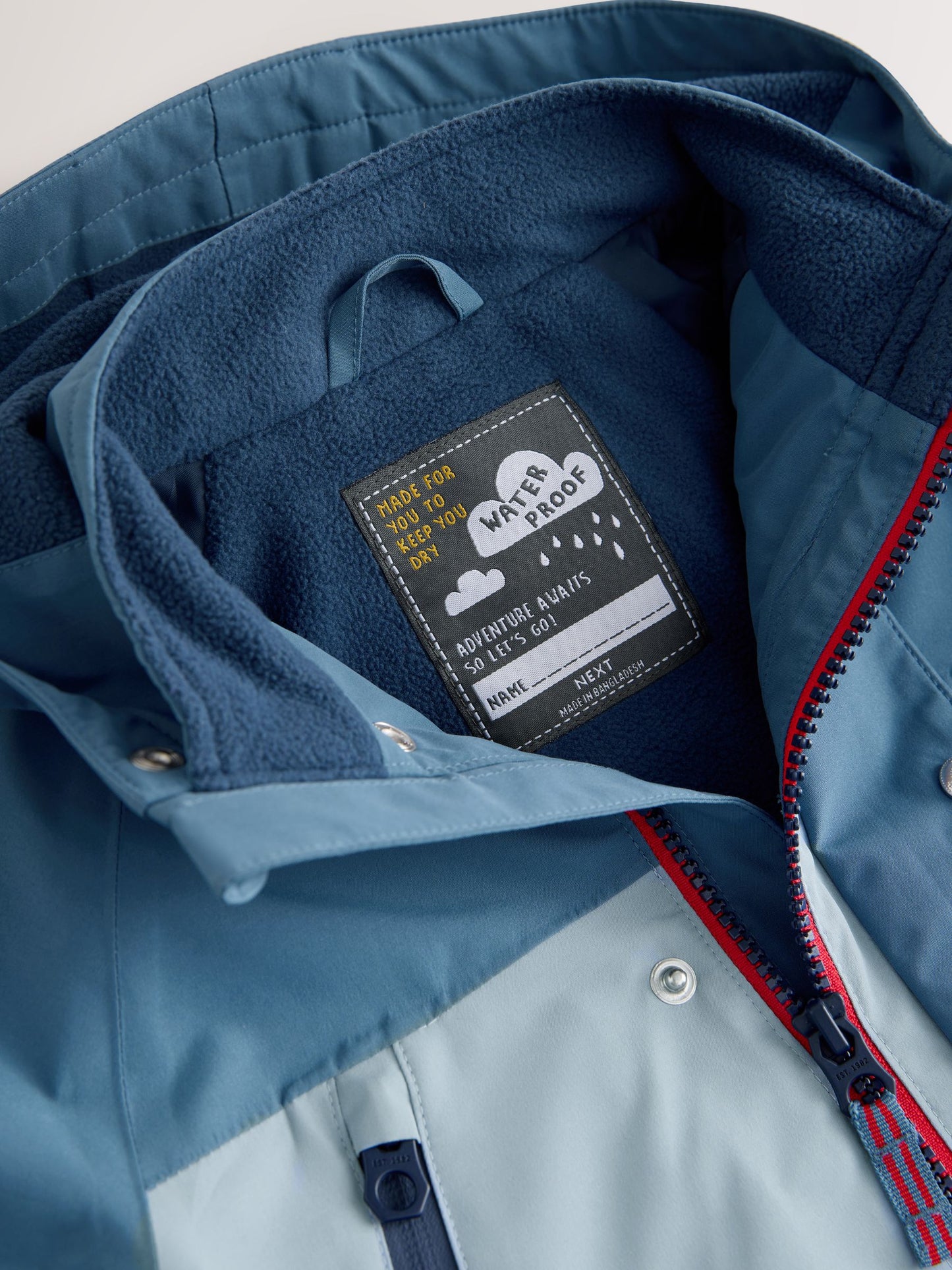 Dsiney Kidz - Light Blue Waterproof Fleece Lined Anorak (3mths-7yrs) image 9