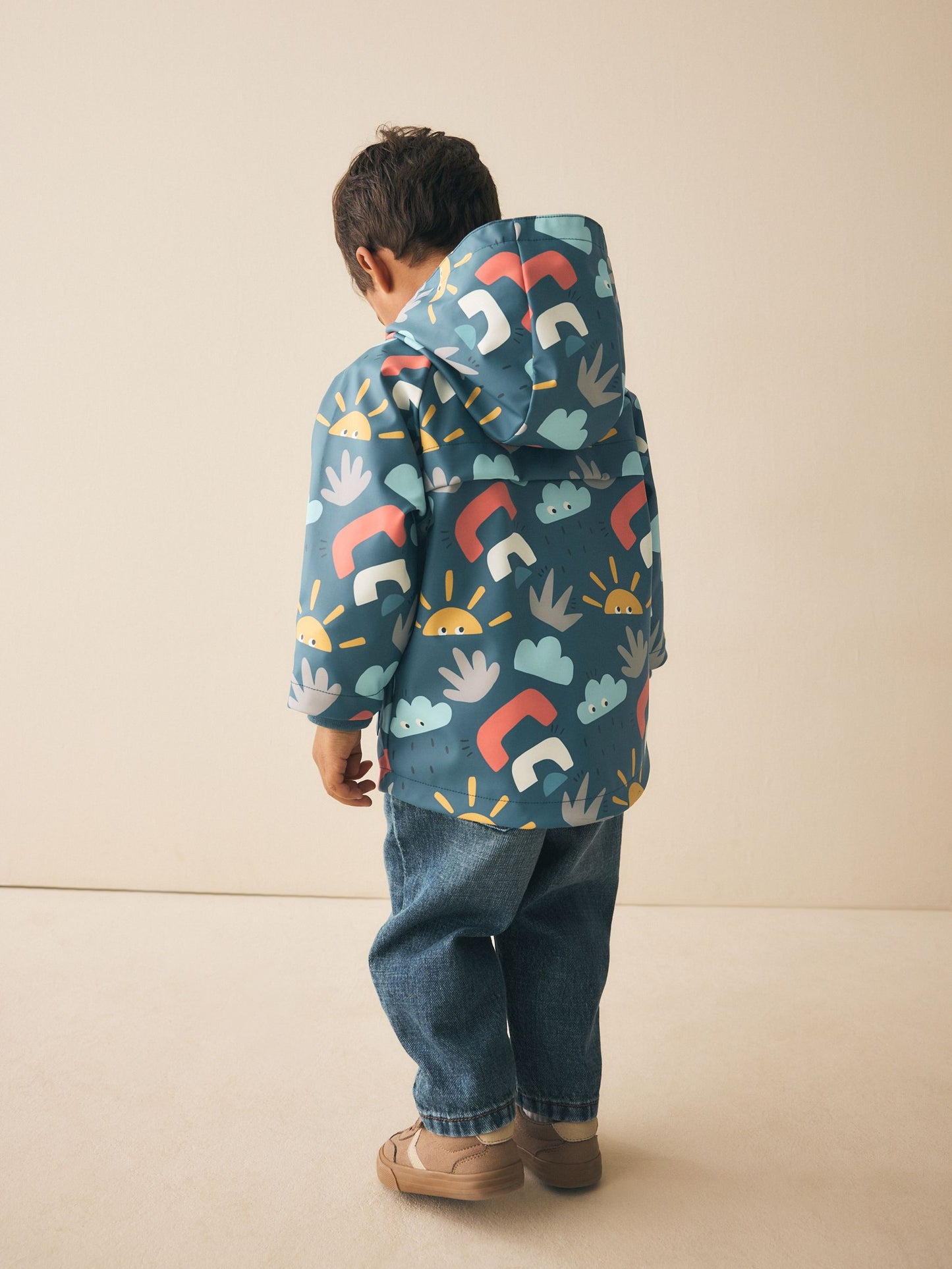 Dsiney Kidz - Navy Printed Icon Shower Resistant Coat (3mths-7yrs) image 3