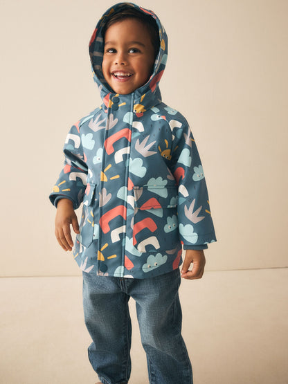 Dsiney Kidz - Navy Printed Icon Shower Resistant Coat (3mths-7yrs) image 4