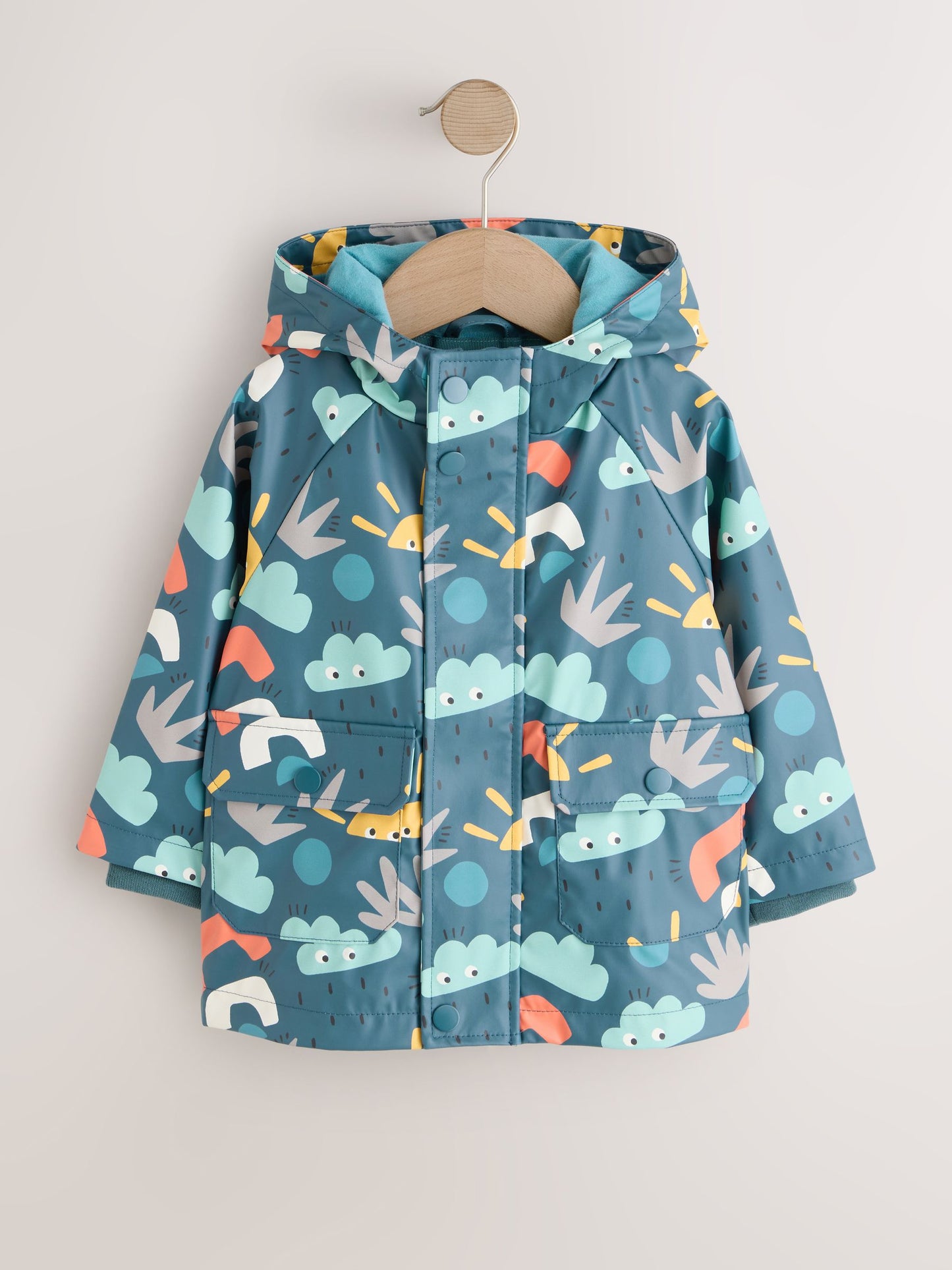 Dsiney Kidz - Navy Printed Icon Shower Resistant Coat (3mths-7yrs) image 5