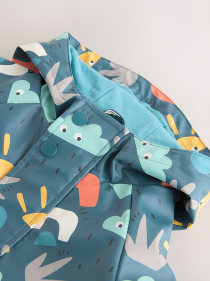 Dsiney Kidz - Navy Printed Icon Shower Resistant Coat (3mths-7yrs) image 9