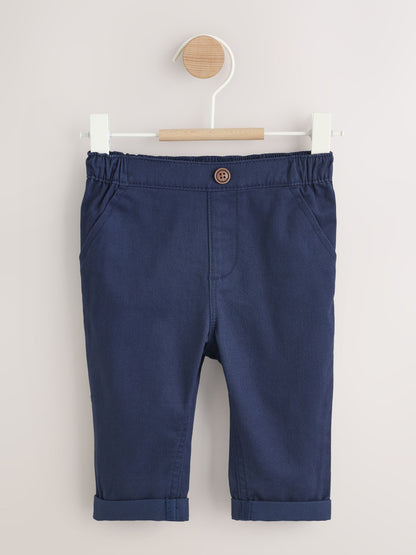 Navy Baby Chino Trousers (0mths-2yrs) image 1