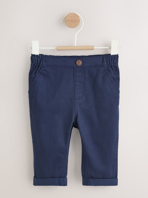Navy Baby Chino Trousers (0mths-2yrs) image 1