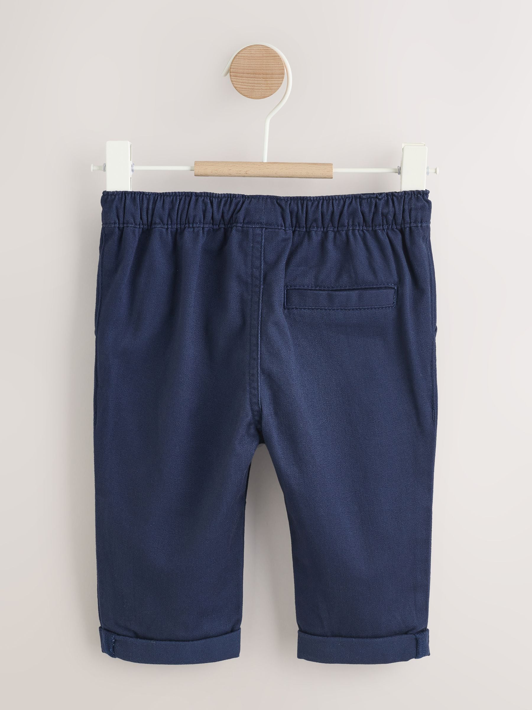 Navy Baby Chino Trousers (0mths-2yrs) image 2