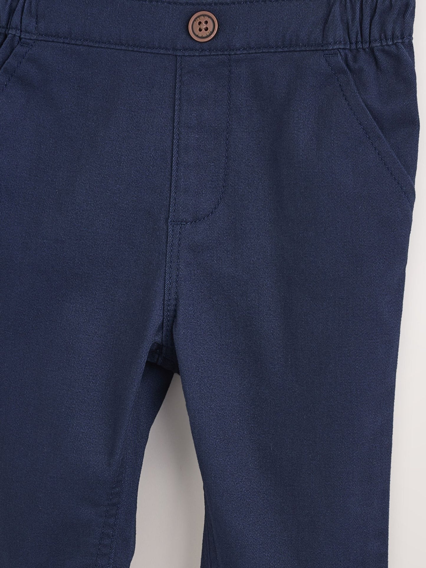 Navy Baby Chino Trousers (0mths-2yrs) image 3