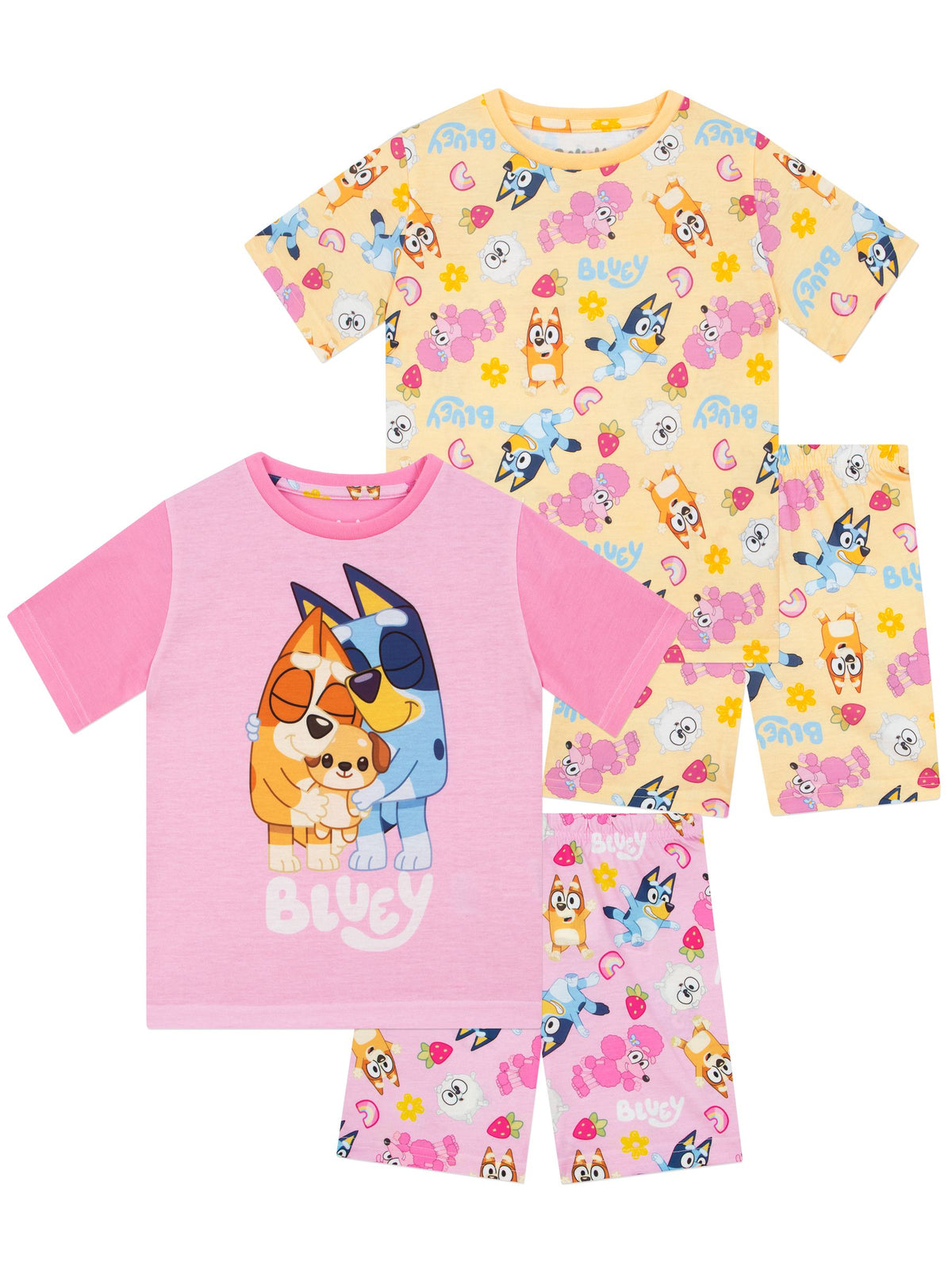 Bluey Pink Character Bingo Short Pyjamas 2 Pack - image 1