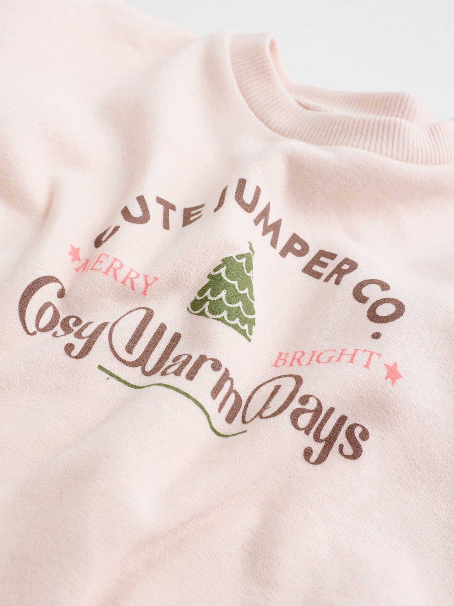 Pink Baby Christmas Jumpers and Trousers 2 Piece Set (0mths-2yrs) image 5