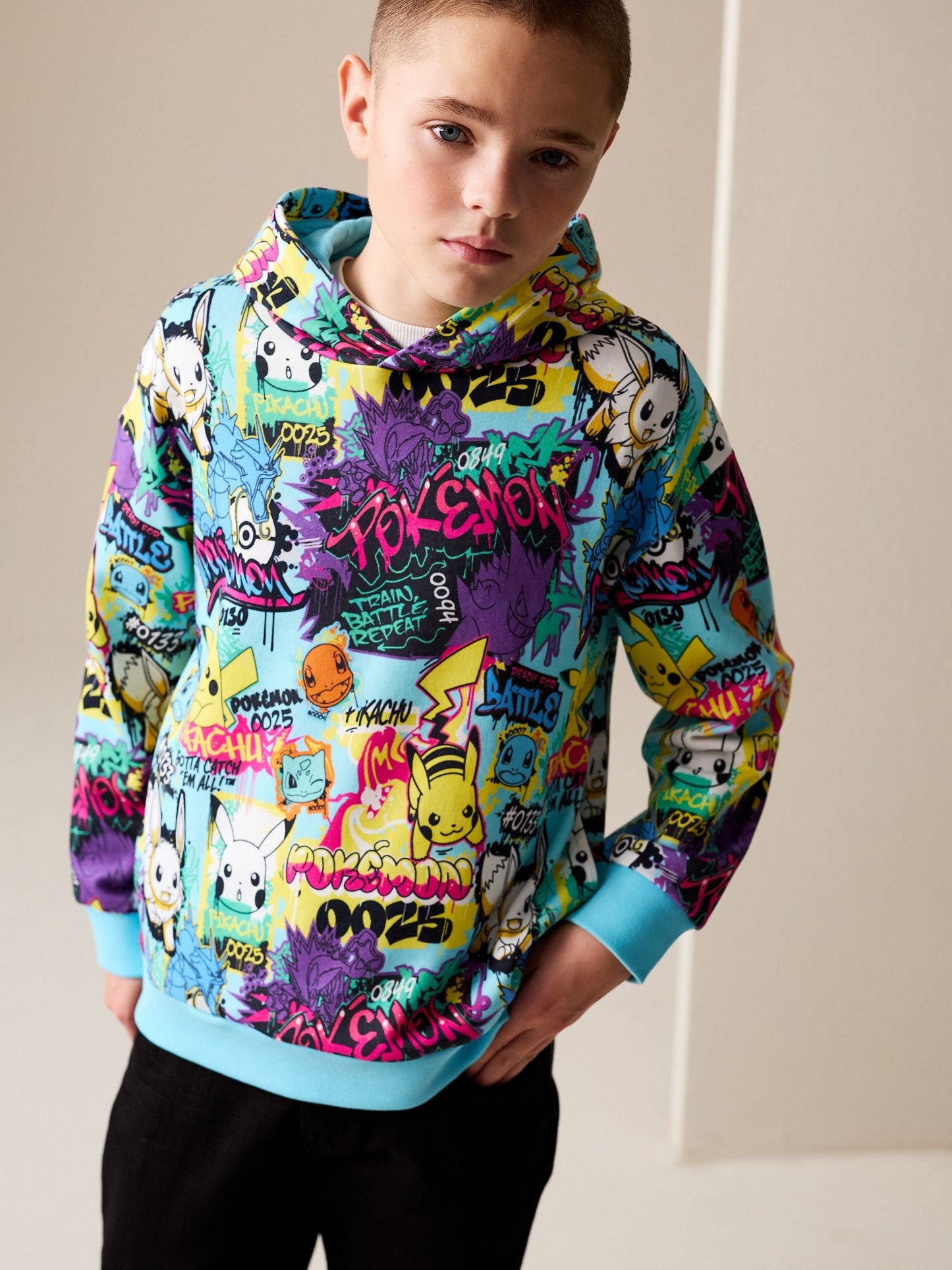 Dsiney Kidz - Multicolour Pokemon Hoodie (4-16yrs) image 2