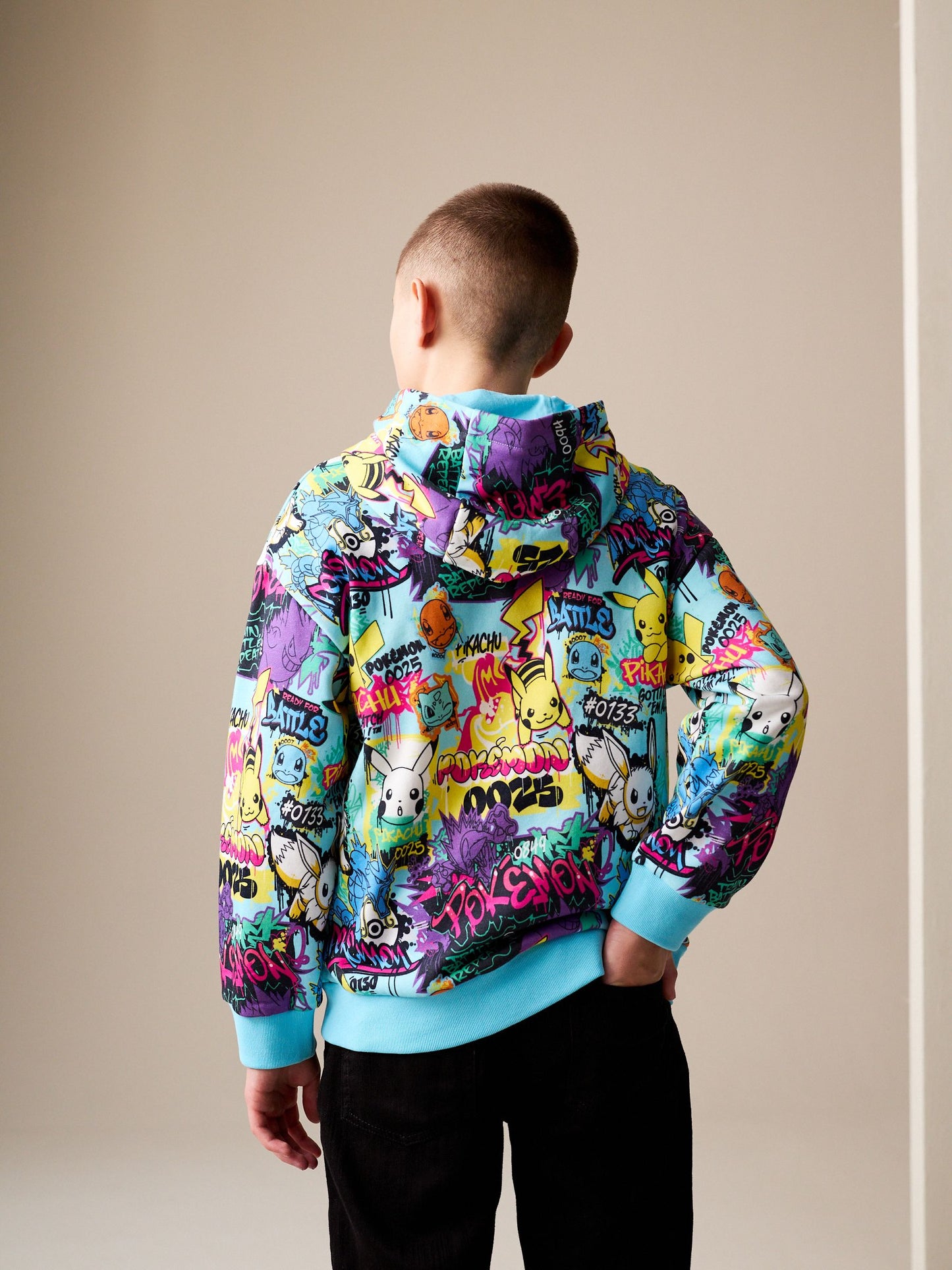 Dsiney Kidz - Multicolour Pokemon Hoodie (4-16yrs) image 3