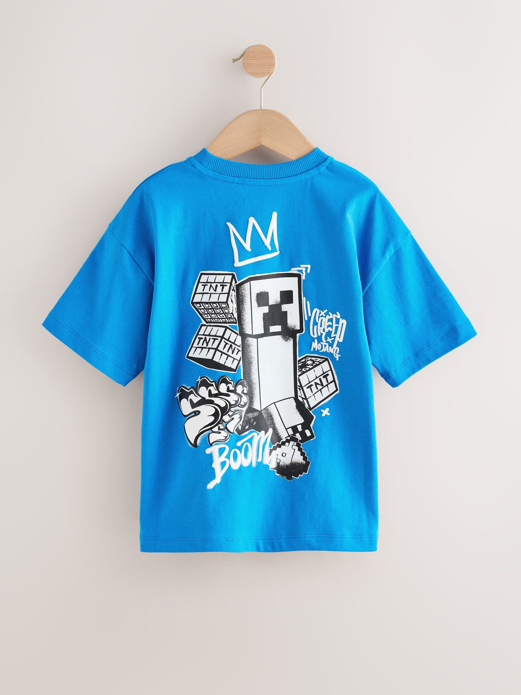 Dsiney Kidz - Blue Back Print Single Minecraft T-Shirt (3-16yrs) image 1