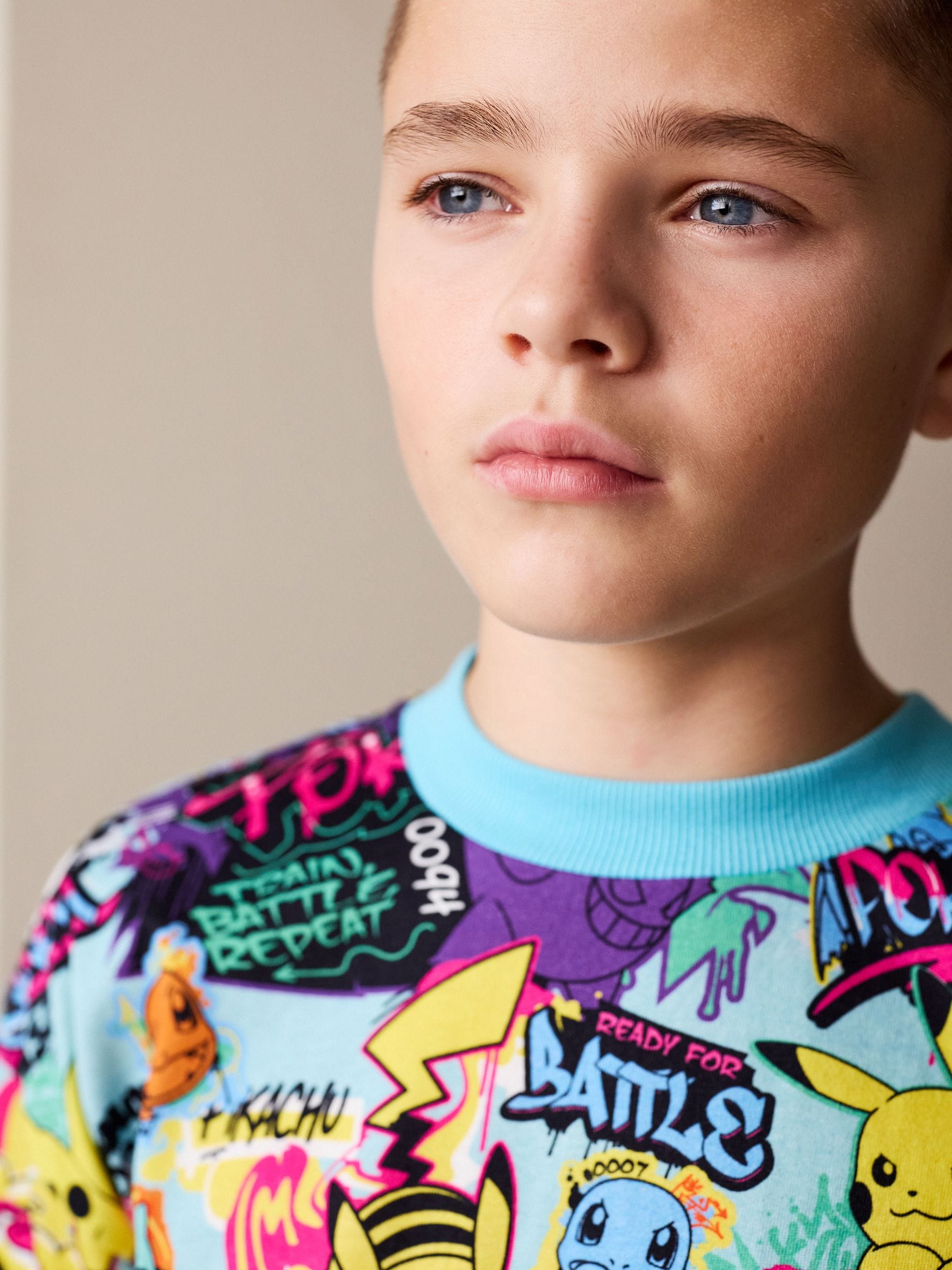 Dsiney Kidz - Blue/Multi Pokémon Short Sleeve T-Shirt (3-16yrs) image 3
