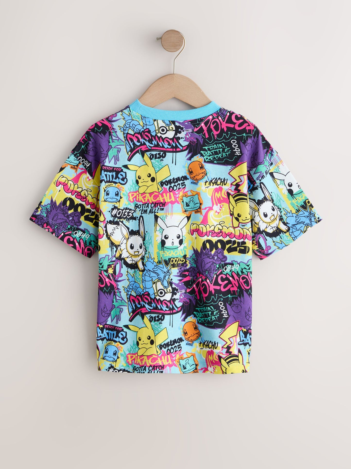 Dsiney Kidz - Blue/Multi Pokémon Short Sleeve T-Shirt (3-16yrs) image 5