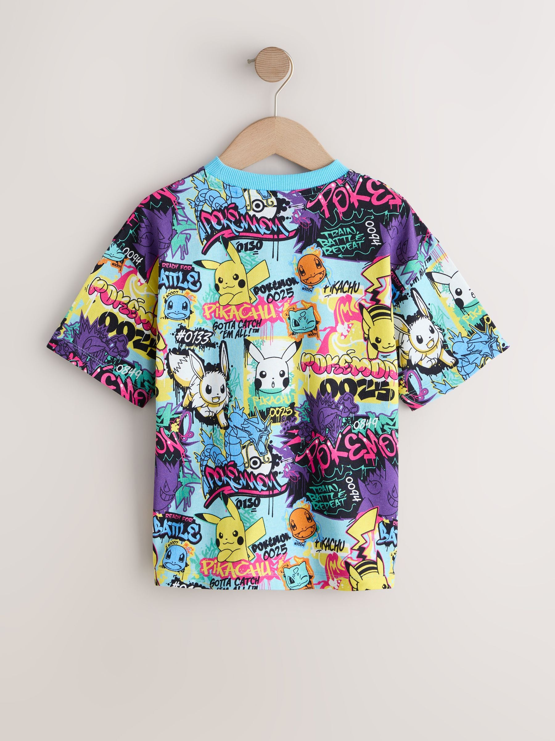 Dsiney Kidz - Blue/Multi Pokémon Short Sleeve T-Shirt (3-16yrs) image 5