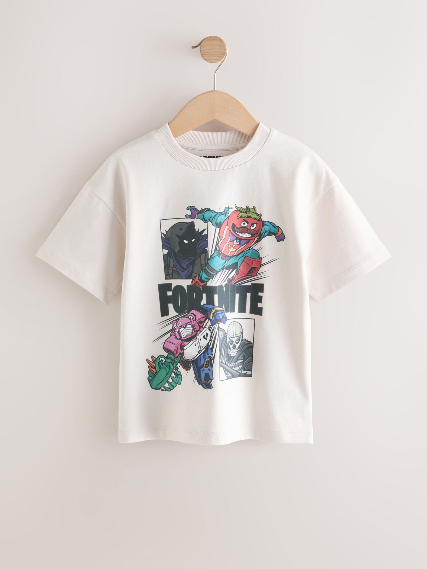 Dsiney Kidz - Stone Fortnite Print Short Sleeved T-Shirt (4-16yrs) image 1