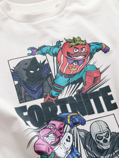Dsiney Kidz - Stone Fortnite Print Short Sleeved T-Shirt (4-16yrs) image 3