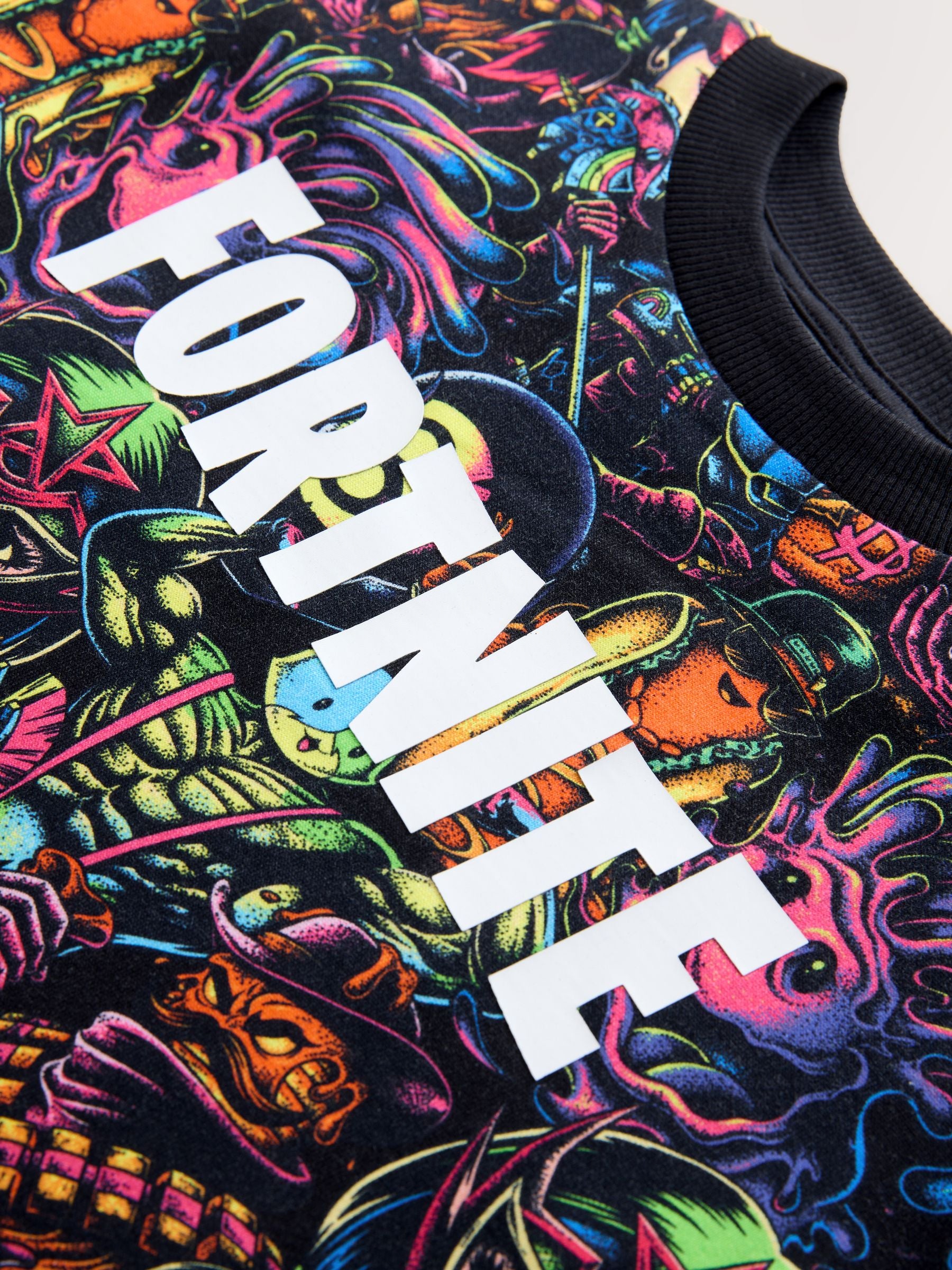Dsiney Kidz - Multi All Over Print Fortnite Print Short Sleeved T-Shirt (4-16yrs) image 4