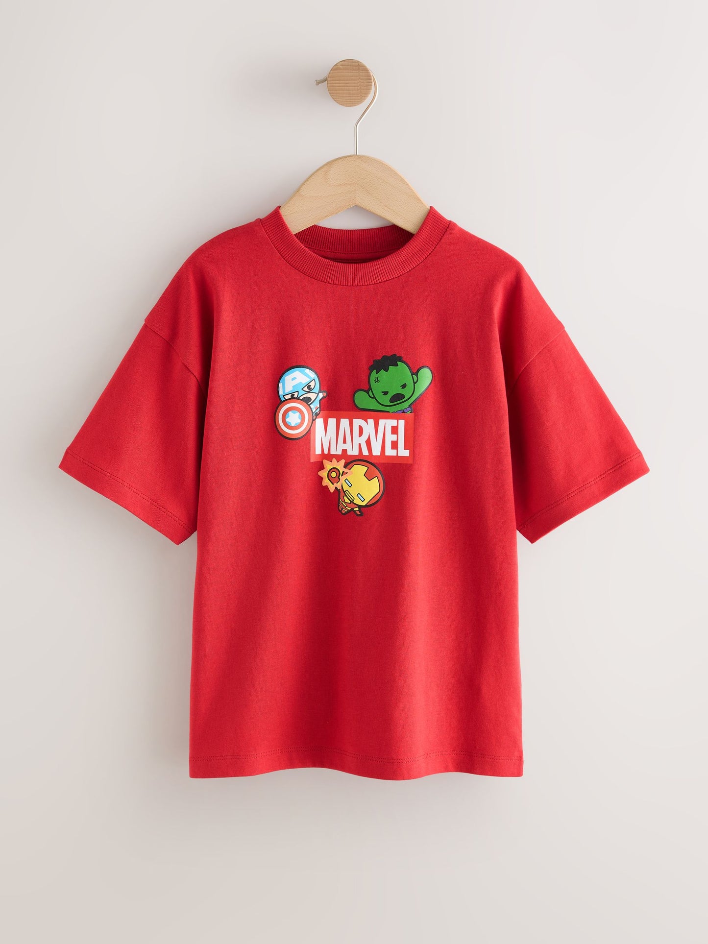 Dsiney Kidz - Red Back Print Marvel Avengers Short Sleeve T-Shirt (3-16yrs) image 1