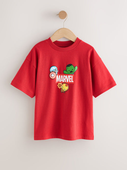 Dsiney Kidz - Red Back Print Marvel Avengers Short Sleeve T-Shirt (3-16yrs) image 1