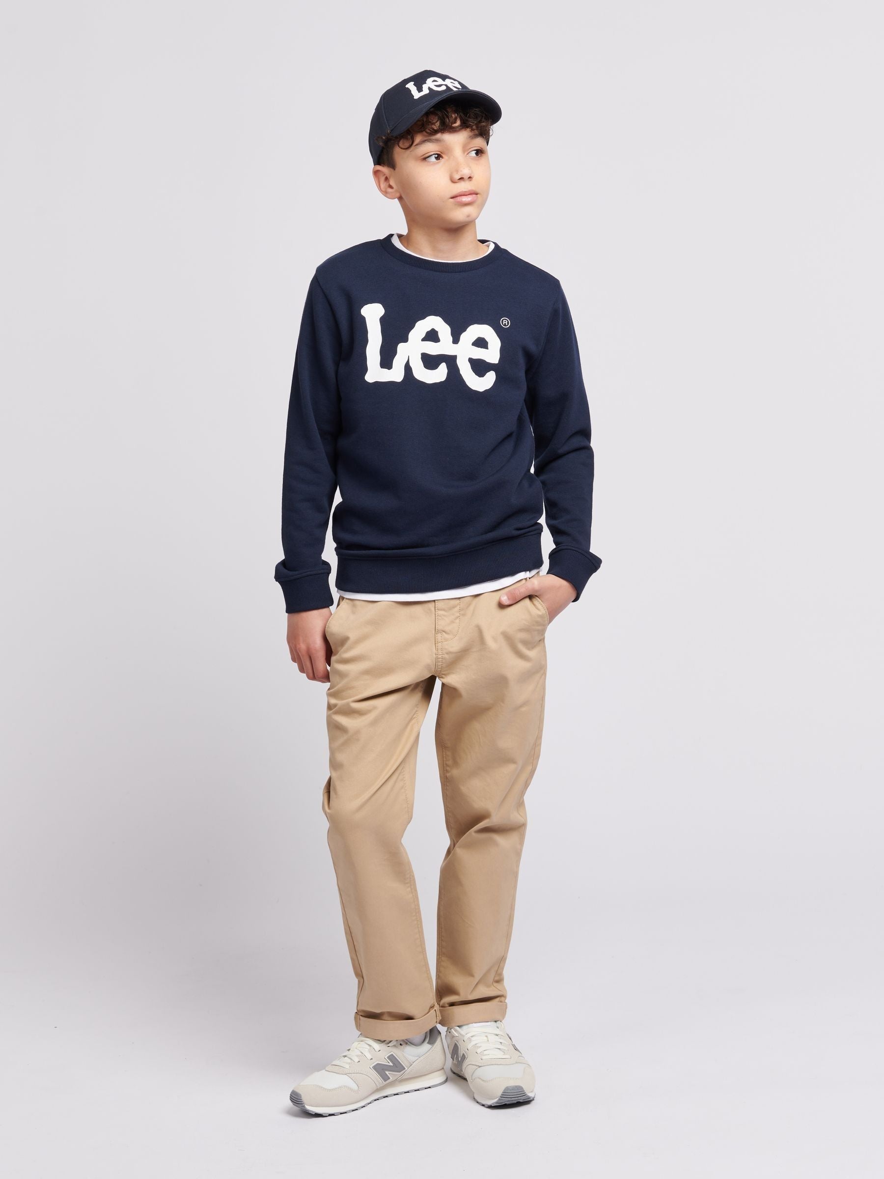 Dsiney Kidz - Lee Blue Boys Wobbly Graphic Crew Sweatshirt image 3