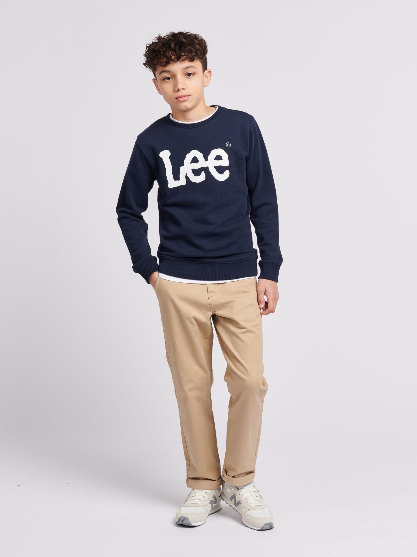 Dsiney Kidz - Lee Blue Boys Wobbly Graphic Crew Sweatshirt image 6