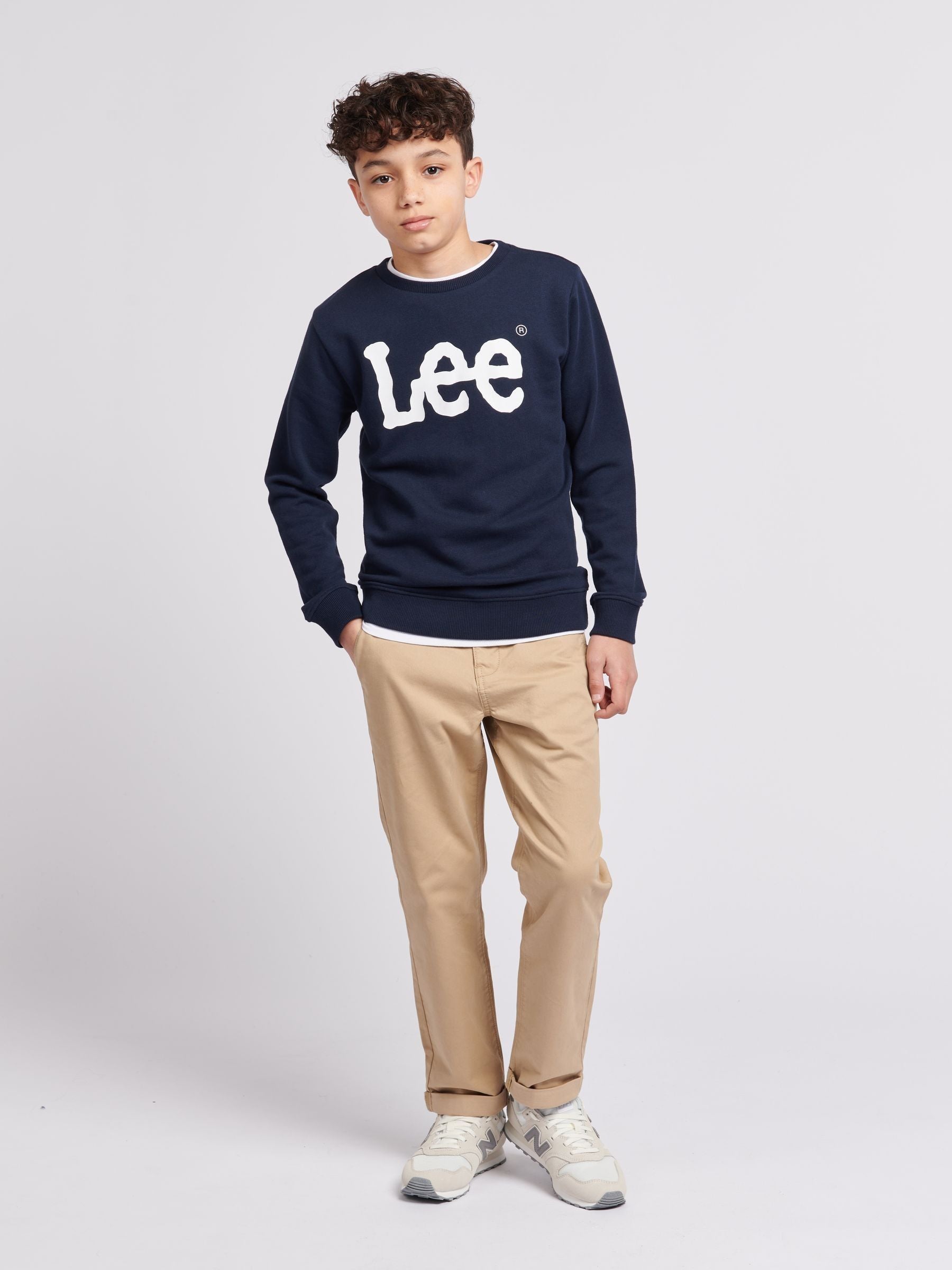 Dsiney Kidz - Lee Blue Boys Wobbly Graphic Crew Sweatshirt image 6