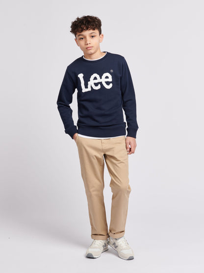 Dsiney Kidz - Lee Blue Boys Wobbly Graphic Crew Sweatshirt image 6
