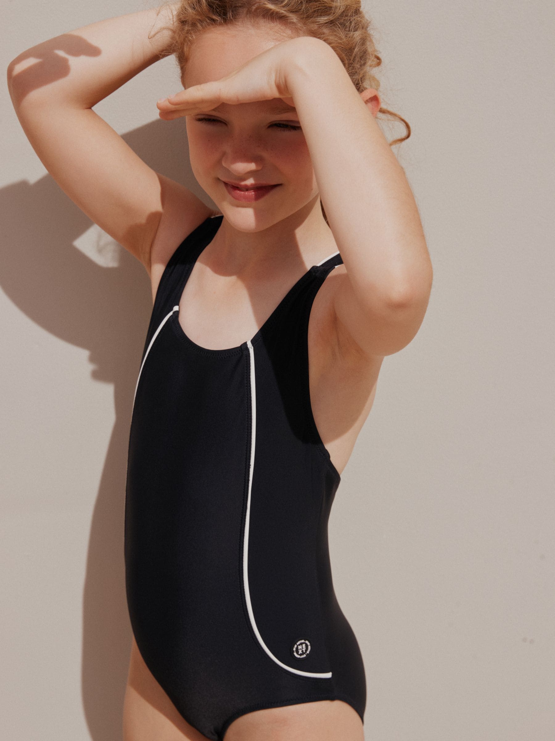 Dsiney Kidz - Black/White Racerback Swimsuit (3-16yrs) image 2