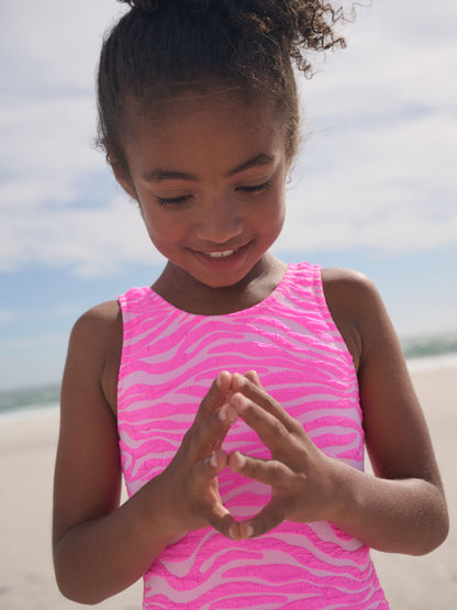 Dsiney Kidz - Pink Zebra Crinkle Swimsuit (3-16yrs) image 5