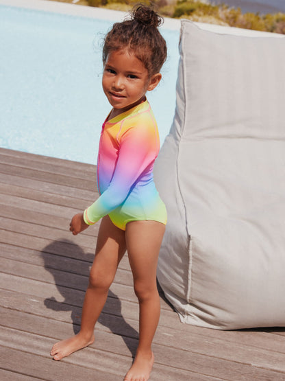 Dsiney Kidz - Rainbow Ombre Long Sleeve Sunsafe Swimsuit (3mths-16yrs) image 6