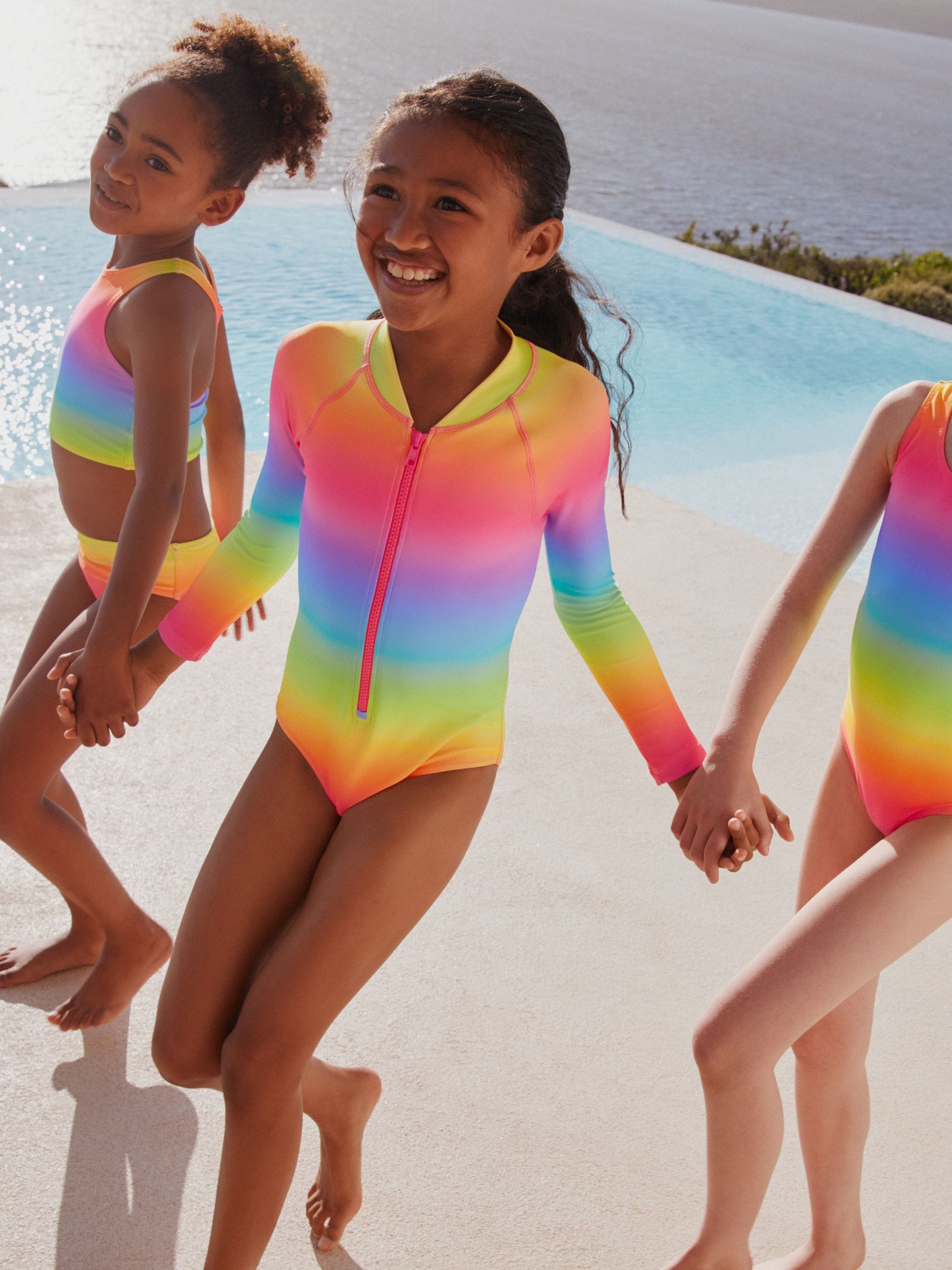 Dsiney Kidz - Rainbow Ombre Long Sleeve Sunsafe Swimsuit (3mths-16yrs) image 7