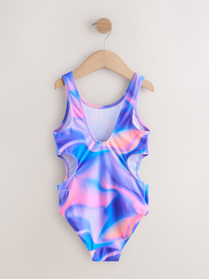Dsiney Kidz - Purple Tie Dye Cutout Swimsuit (3-16yrs) image 6