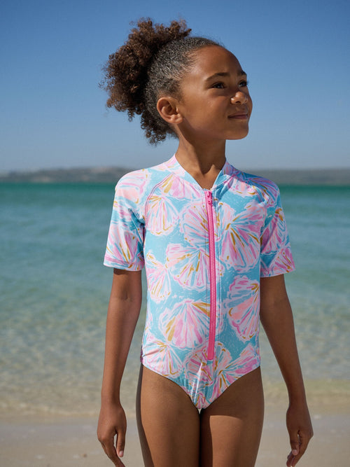 Dsiney Kidz - Blue Shell Short Sleeved Sunsafe Swimsuit (3mths-16yrs) image 1