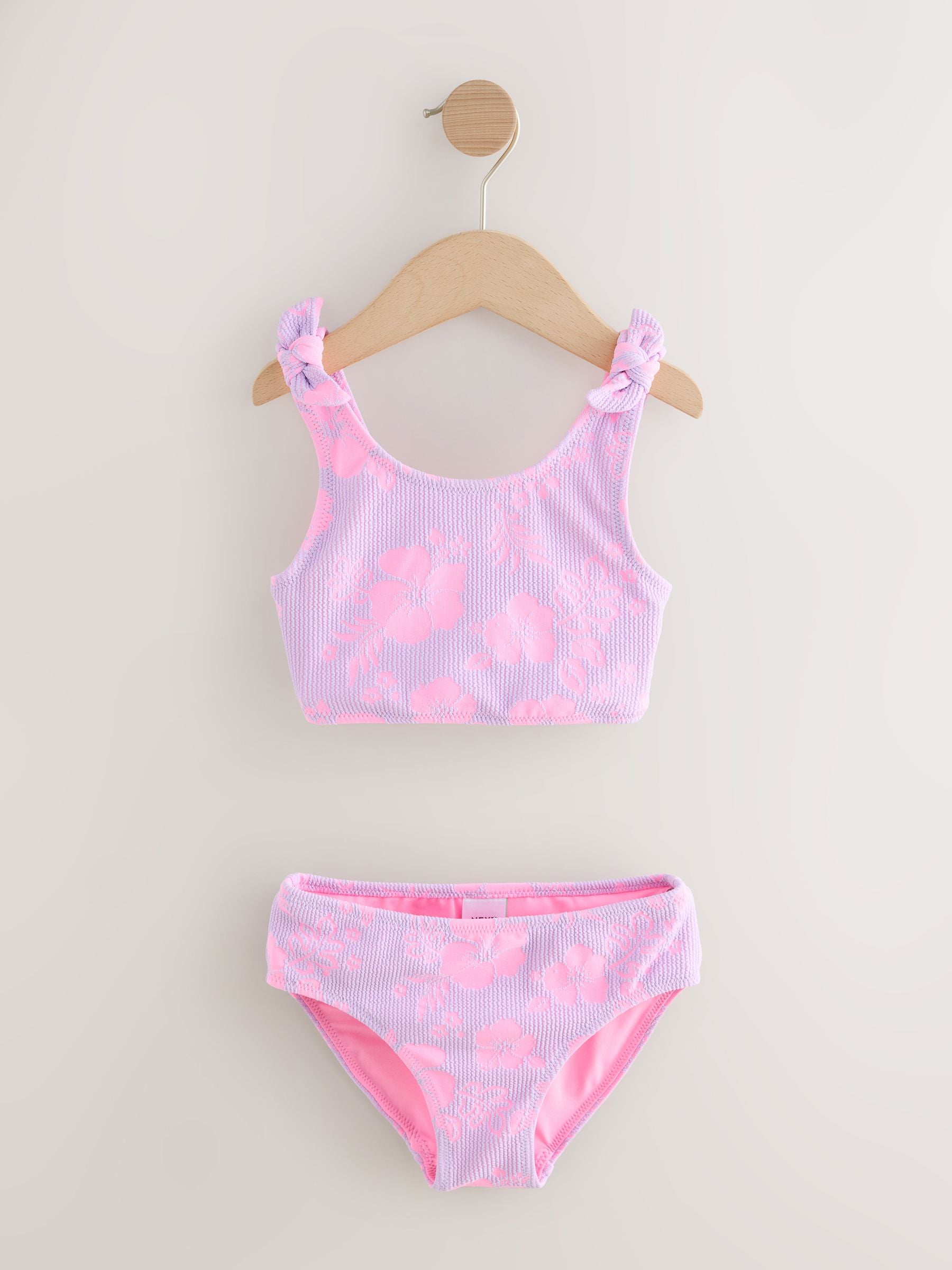 Dsiney Kidz - Lilac Purple Hibiscus Crinkle Bikini (3-16yrs) image 5