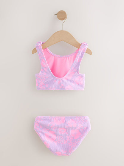 Dsiney Kidz - Lilac Purple Hibiscus Crinkle Bikini (3-16yrs) image 6