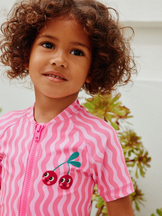 Dsiney Kidz - Pink Cherry Wave Sunsafe Swimsuit (3mths-10yrs) image 2