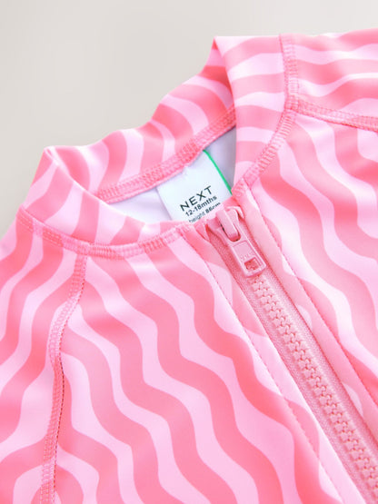 Pink Cherry Wave Sunsafe Swimsuit (3mths-10yrs) image 7