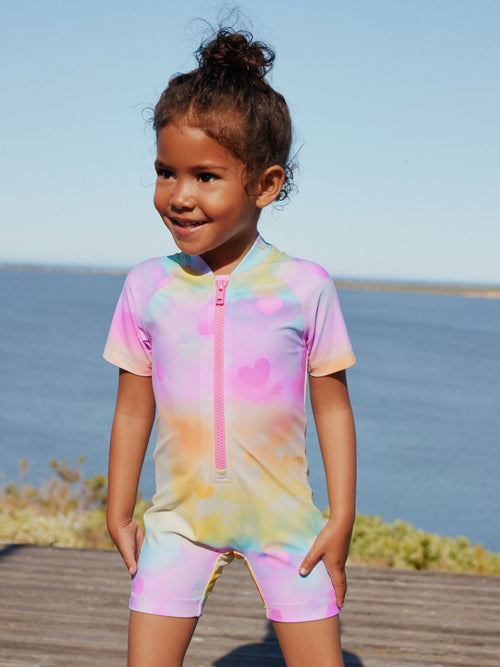 Dsiney Kidz - Rainbow Ombre Hearts Sunsafe Swimsuit (3mths-10yrs) image 1