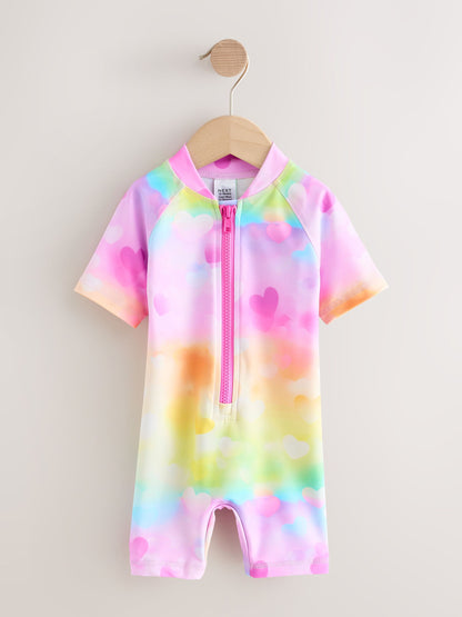 Rainbow Ombre Hearts Sunsafe Swimsuit (3mths-10yrs) image 5
