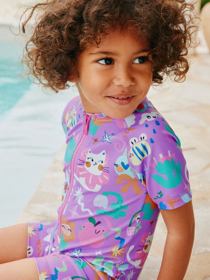 Purple Character Sunsafe Swimsuit (3mths-10yrs) image 4