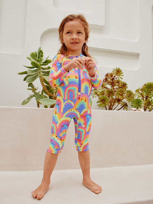 Dsiney Kidz - Purple Rainbow Long Leg Sunsafe Swimsuit (3mths-7yrs) image 2