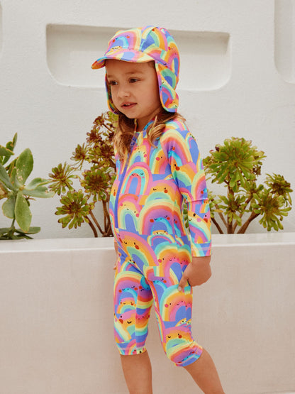 Dsiney Kidz - Purple Rainbow Long Leg Sunsafe Swimsuit (3mths-7yrs) image 4