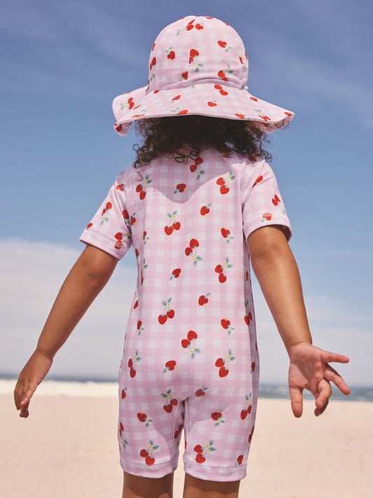 Dsiney Kidz - Pink Cherry Gingham Sunsafe Swimsuit (3mths-10yrs) image 2