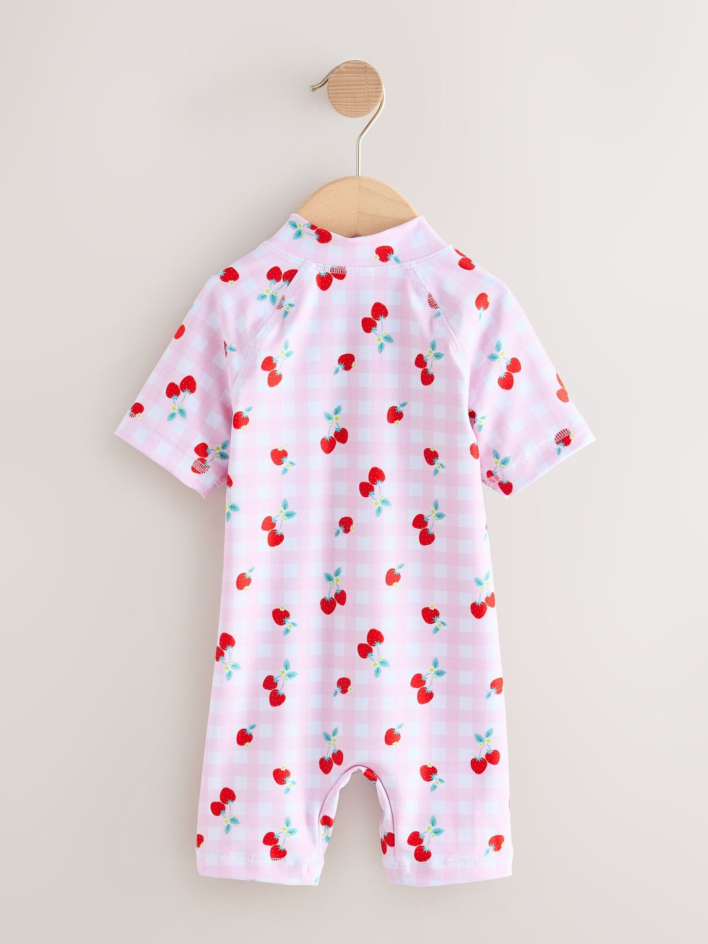 Pink Cherry Gingham Sunsafe Swimsuit (3mths-10yrs) image 6