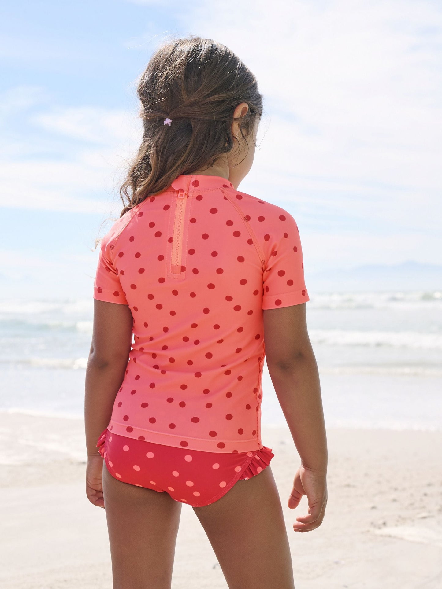 Pink/ Red Cherry Short Sleeved Sunsafe Swim Set (3mths-10yrs) image 3