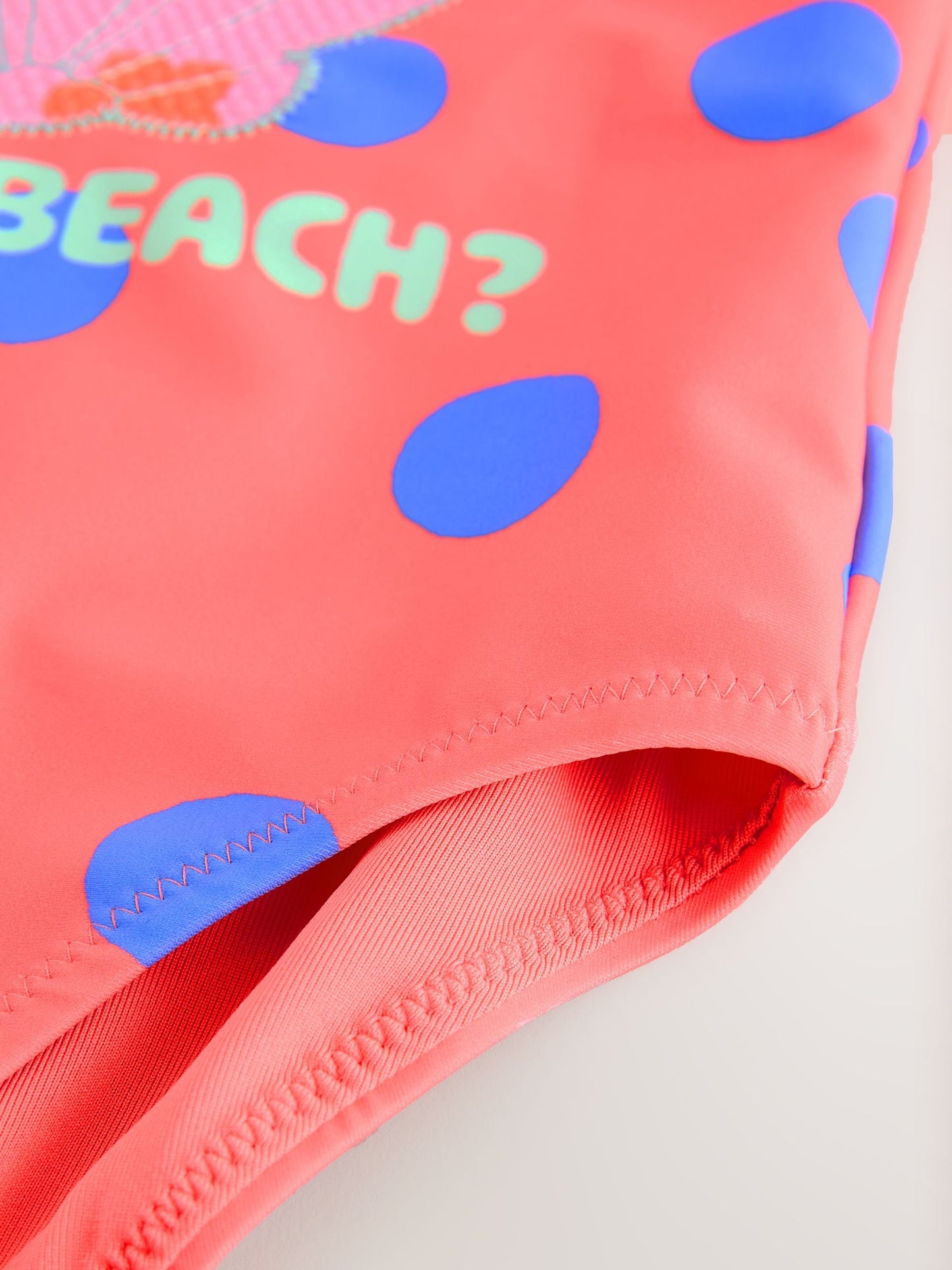 Coral Pink Shell Polka Dot Swimsuit (3mths-10yrs) image 7