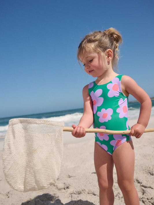 Dsiney Kidz - Green Stampy Floral Swimsuit (3mths-10yrs) image 1