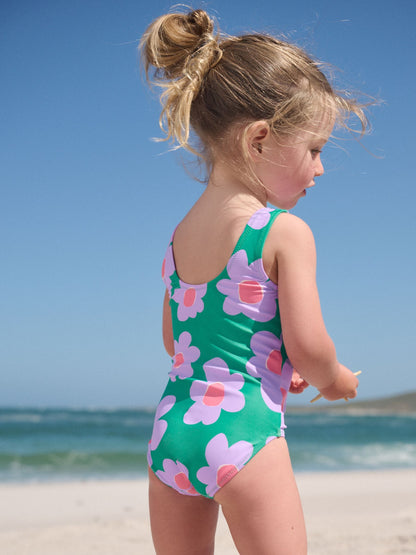 Dsiney Kidz - Green Stampy Floral Swimsuit (3mths-10yrs) image 3