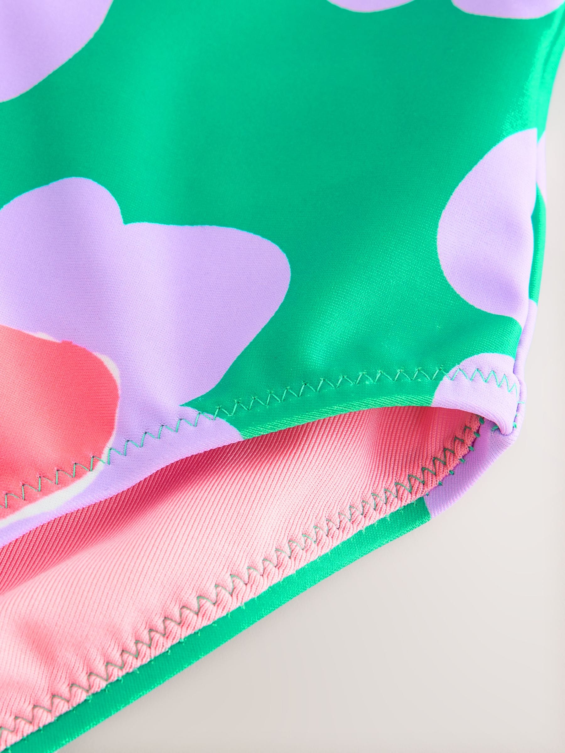 Green Stampy Floral Swimsuit (3mths-10yrs) image 7